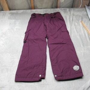 Ride Snowboards Pants Kids Large 13-14 Purple Cargo Waterproof Insulated 31x26